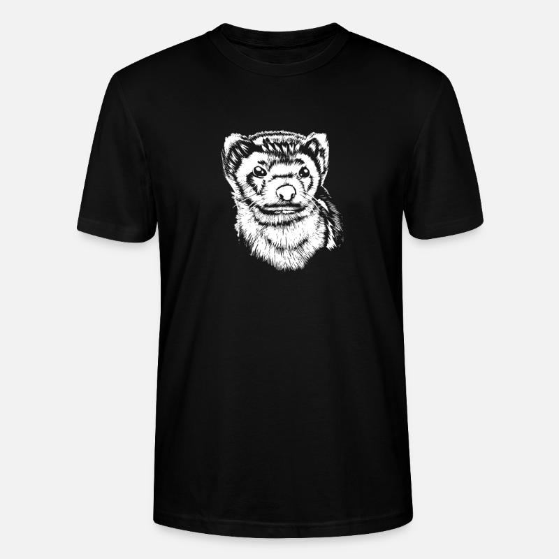Furet Iltis Mignon - T-shirt bio CRAFTER Stanley Stella Unisexe - noir