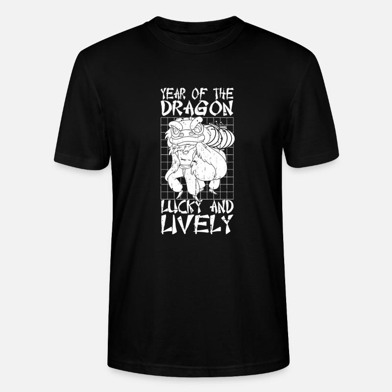 Année du Dragon 2024 - T-shirt bio CRAFTER Stanley Stella Unisexe - noir