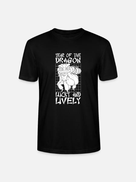 Year of the Dragon 2024 - Stanley/Stella CRAFTER Unisex Organic T-Shirt - black