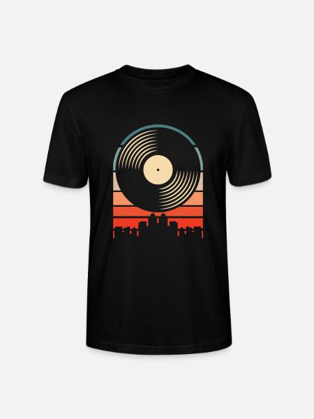 Collectionneur de disques vinyles - T-shirt bio CRAFTER Stanley Stella Unisexe - noir