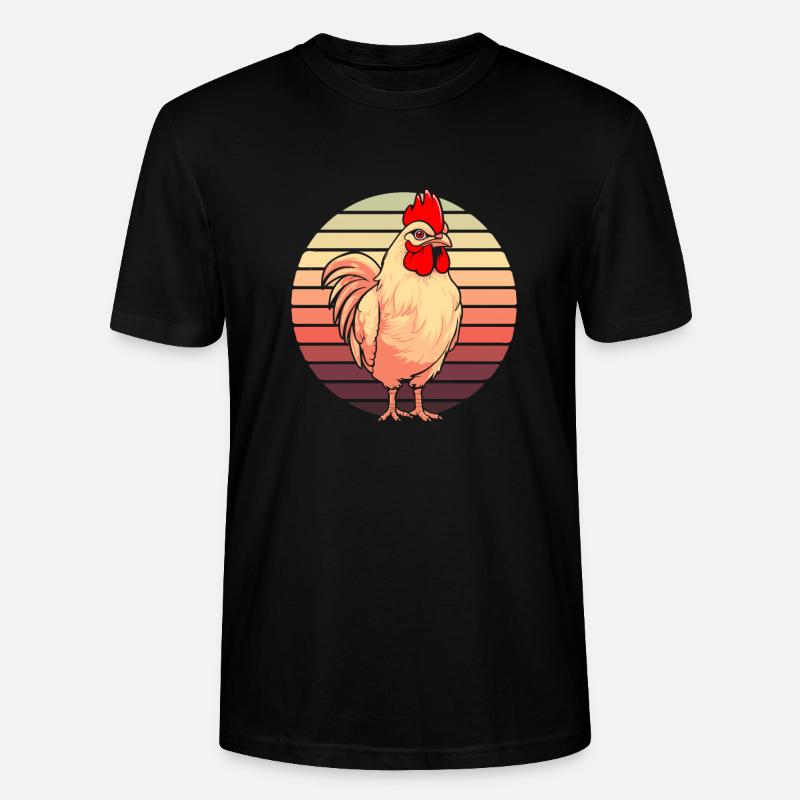 Poule de poulet - T-shirt bio CRAFTER Stanley Stella Unisexe - noir