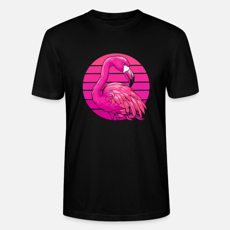 Flamingo - Stanley/Stella Unisex Bio-T-Shirt CRAFTER - Schwarz