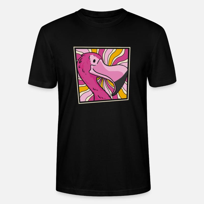Flamingo - Stanley/Stella Unisex Bio-T-Shirt CRAFTER - Schwarz