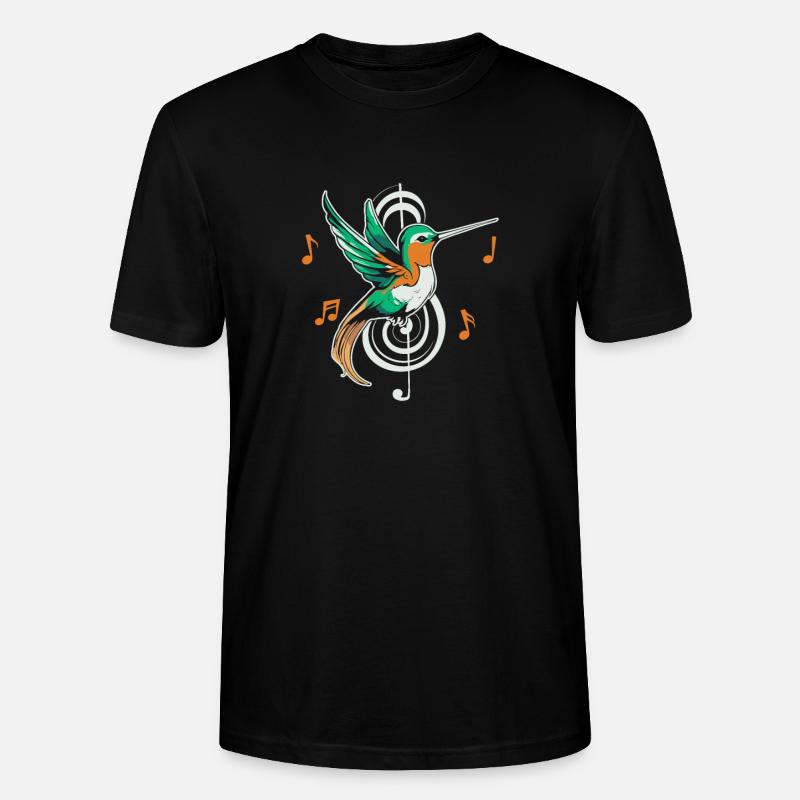 Note de musique Colibri - T-shirt bio CRAFTER Stanley Stella Unisexe - noir