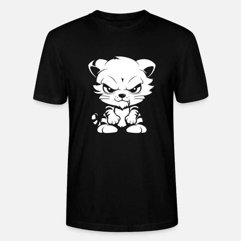 Tiger - Stanley/Stella Unisex Bio-T-Shirt CRAFTER - Schwarz