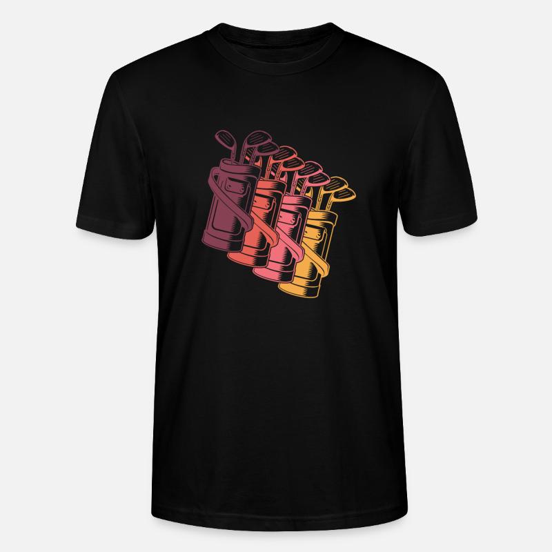 Golf Golfeurs Golfeurs - T-shirt bio CRAFTER Stanley Stella Unisexe - noir
