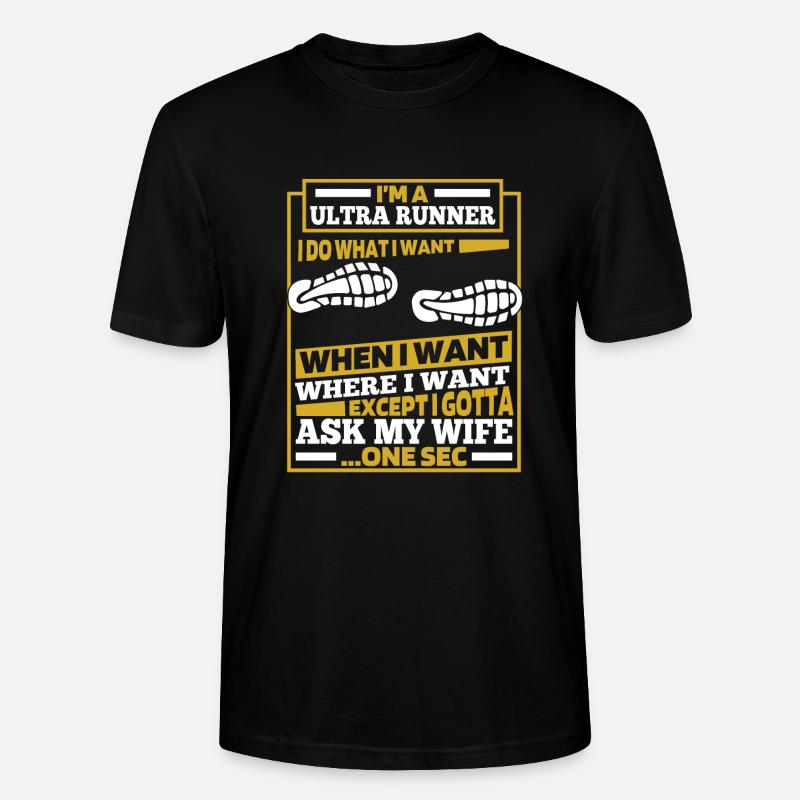 Ultramarathon - Stanley/Stella Unisex Bio-T-Shirt CRAFTER - Schwarz