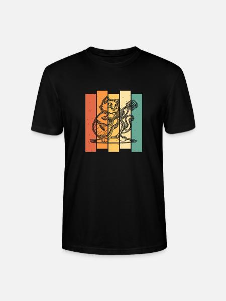Acoustic Guitar - Stanley/Stella CRAFTER Unisex Organic T-Shirt - black