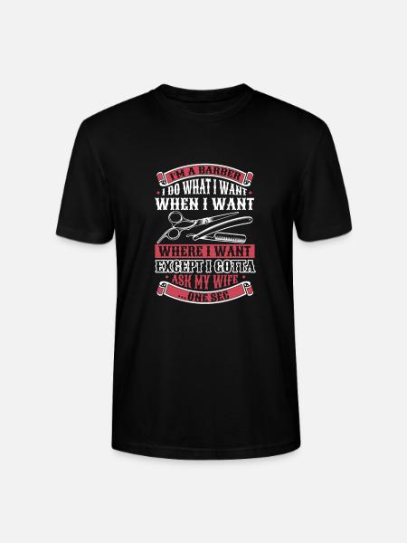 Barber Barbershop - Stanley/Stella Unisex Bio-T-Shirt CRAFTER - Schwarz