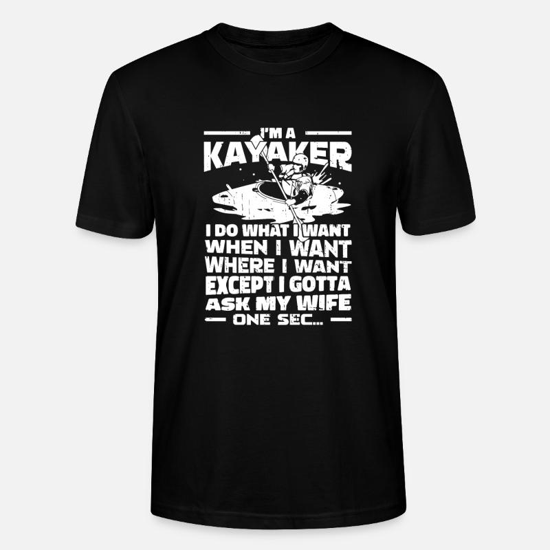 Kajaker Witzig - Stanley/Stella Unisex Bio-T-Shirt CRAFTER - Schwarz