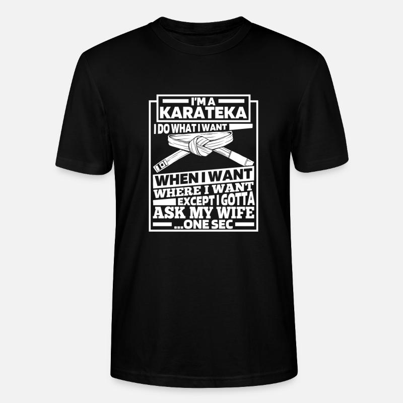 Karate Witzig - Stanley/Stella Unisex Bio-T-Shirt CRAFTER - Schwarz