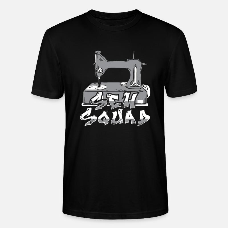Nähen Nähmaschine - Stanley/Stella Unisex Bio-T-Shirt CRAFTER - Schwarz