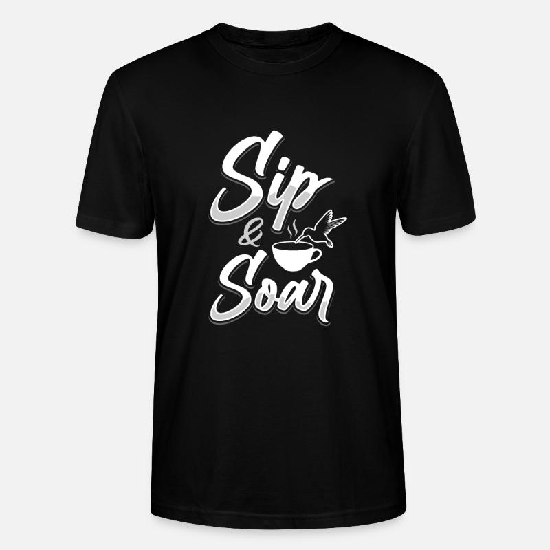 Kolibri Kaffee Koffein - Stanley/Stella Unisex Bio-T-Shirt CRAFTER - Schwarz