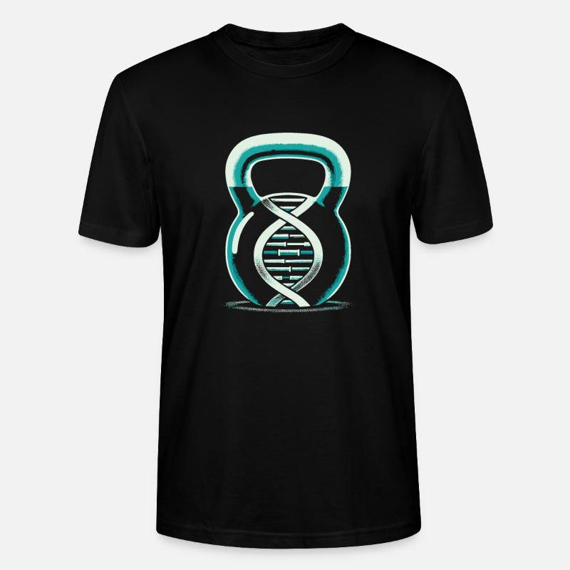 Kettlebell Its In My Dna - Stanley/Stella Unisex Bio-T-Shirt CRAFTER - Schwarz