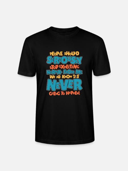 Black humor - Stanley/Stella CRAFTER Unisex Organic T-Shirt - black