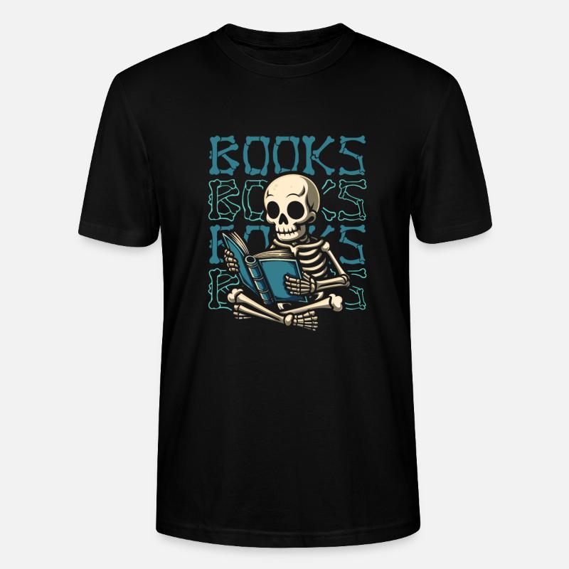 Buch Leseratte Bücherwurm - Stanley/Stella Unisex Bio-T-Shirt CRAFTER - Schwarz