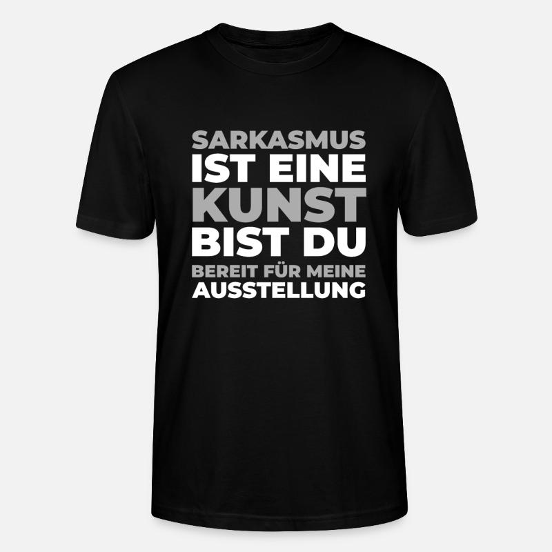 Schwarzer Humor - Stanley/Stella Unisex Bio-T-Shirt CRAFTER - Schwarz