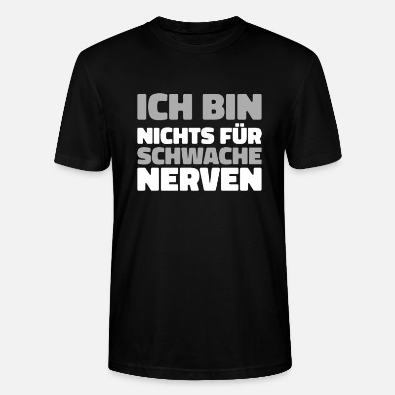 Schwarzer Humor - Stanley/Stella Unisex Bio-T-Shirt CRAFTER - Schwarz