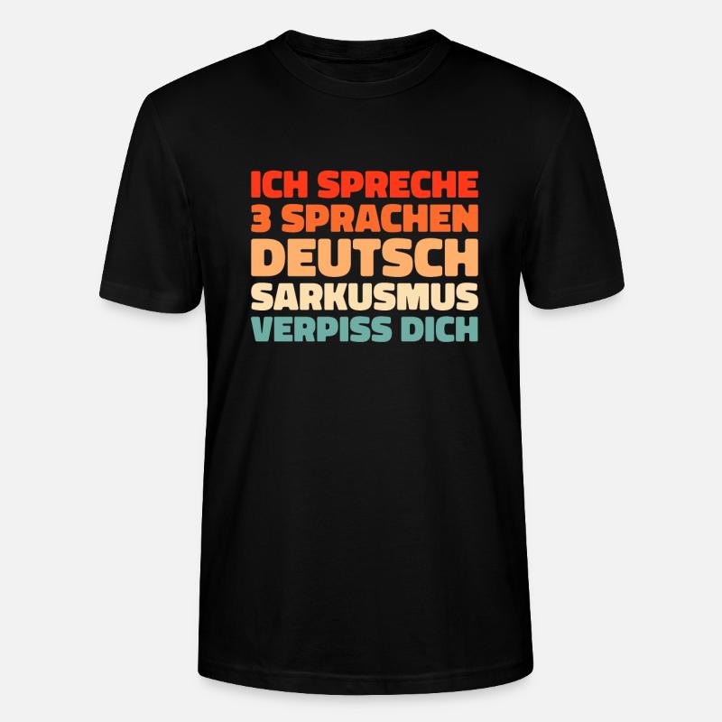 Schwarzer Humor - Stanley/Stella Unisex Bio-T-Shirt CRAFTER - Schwarz