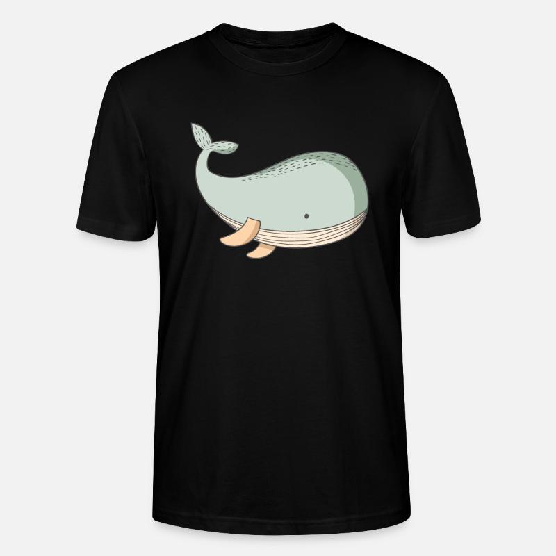 Whale whale motif - Stanley/Stella CRAFTER Unisex Organic T-Shirt - black