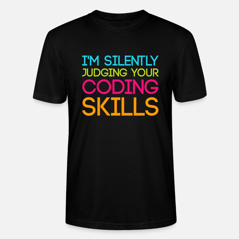 Programmeurs Programmeurs Informaticiens - T-shirt bio CRAFTER Stanley Stella Unisexe - noir