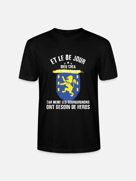 8e jour franche comte - T-shirt bio CRAFTER Stanley Stella Unisexe - noir