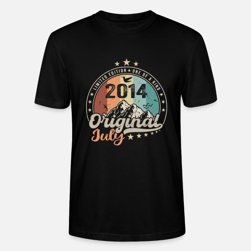 Juli 2014 Jubiläums-Geschenkidee Juli 2014 - Stanley/Stella Unisex Bio-T-Shirt CRAFTER - Schwarz