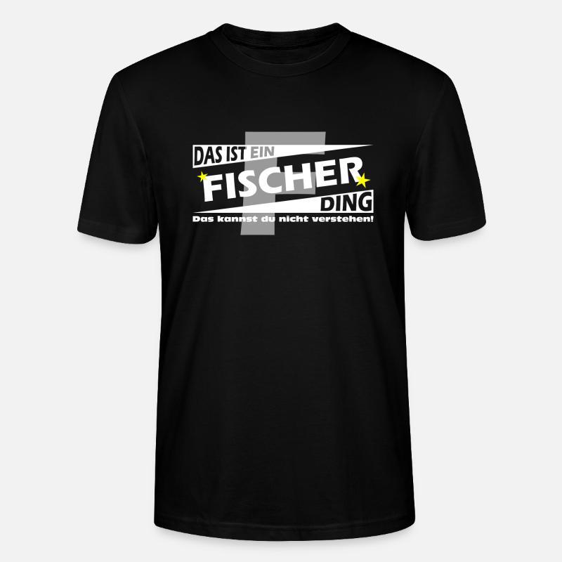 Fischer Ding - Stanley/Stella Unisex Bio-T-Shirt CRAFTER - Schwarz