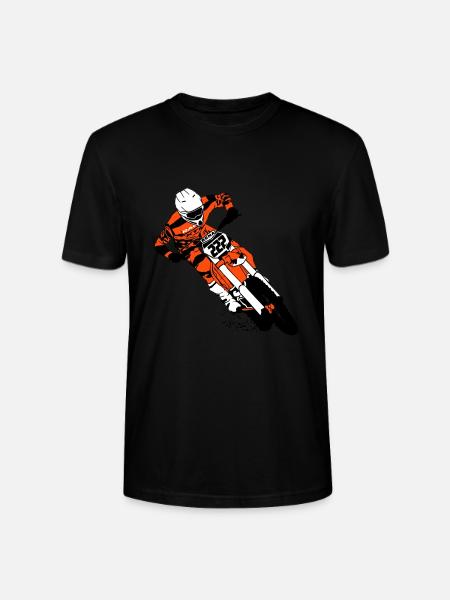 Moto Cross - motocross - Ekologiczna koszulka typu unisex Stanley/Stella CRAFTER - czarny