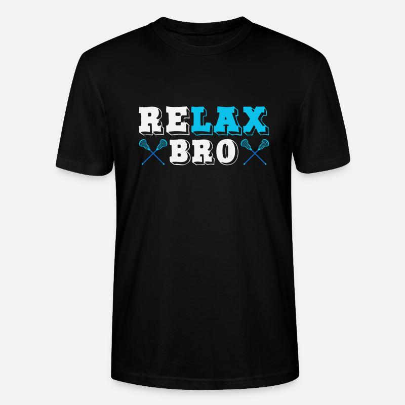 Joueur de crosse Realx Bro - T-shirt bio CRAFTER Stanley Stella Unisexe - noir