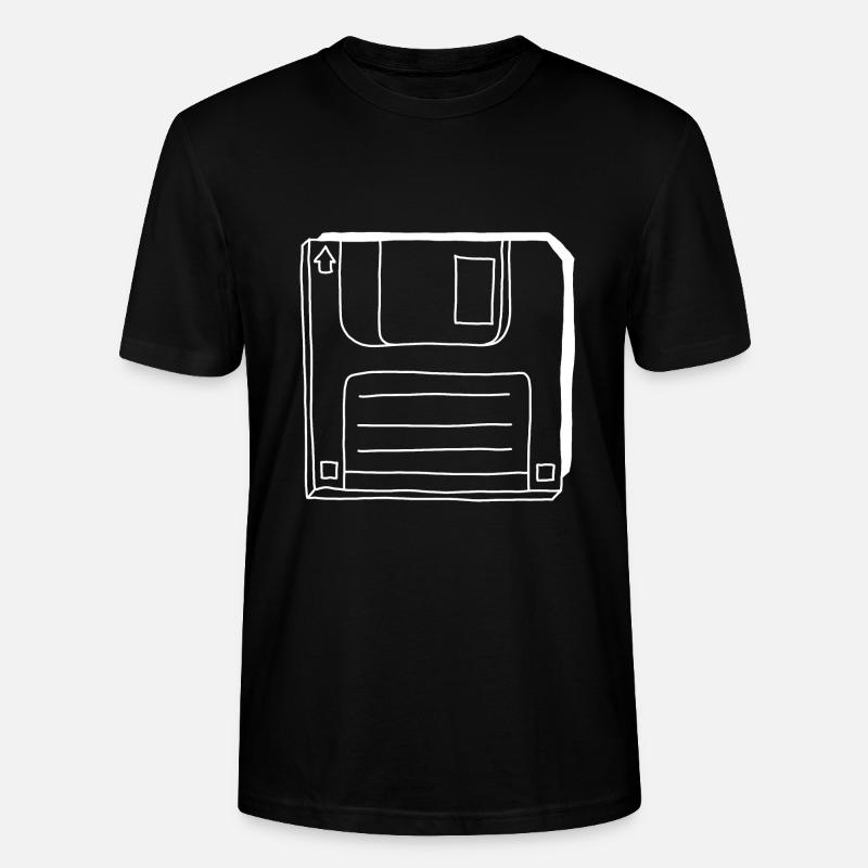 Diskette - Stanley/Stella Unisex Bio-T-Shirt CRAFTER - Schwarz