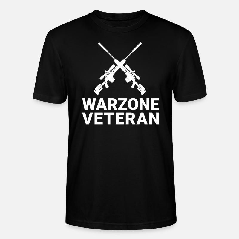 WARZONE VÉTÉRAN CODE GAMING - T-shirt bio CRAFTER Stanley Stella Unisexe - noir