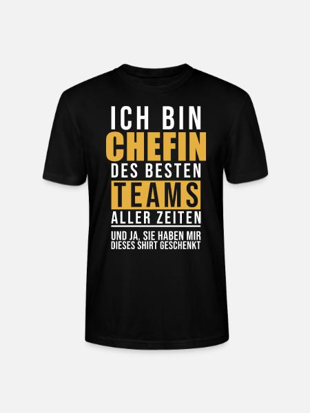 Chefin Lustige Geschenkidee - Stanley/Stella Unisex Bio-T-Shirt CRAFTER - Schwarz