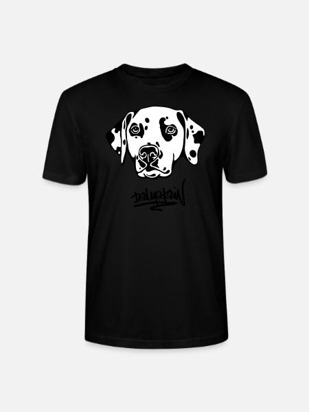 DALMATAINwhitehead text - Stanley/Stella CRAFTER Unisex Organic T-Shirt - black