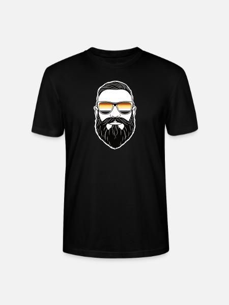 Bjørn Broderskab Flag Pride LGBTQ Bjørne Skæg - Stanley Stella CRAFTER unisex økologisk-T-shirt - sort