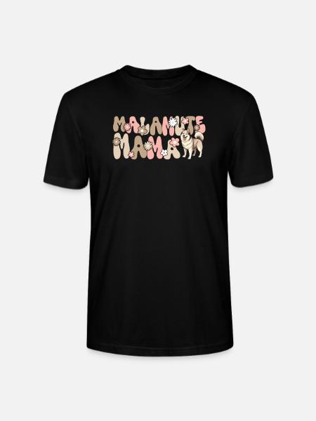 Alaskan Malamute Groovy Malamute Mama - Stanley/Stella Unisex Bio-T-Shirt CRAFTER - Schwarz