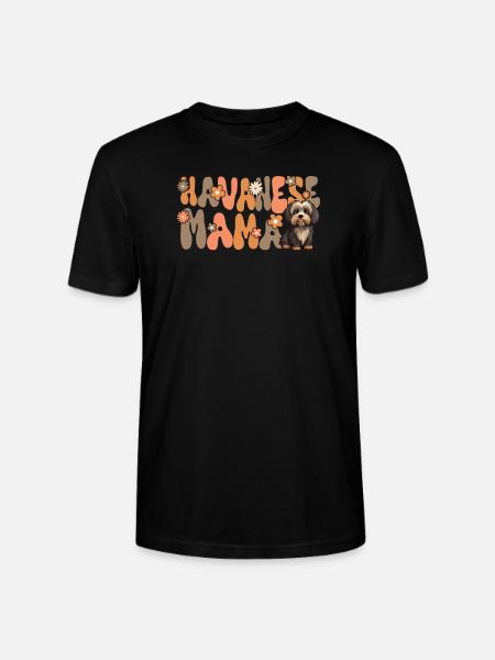 Havanese Groovy Havanese Mom - Stanley/Stella CRAFTER Unisex Organic T-Shirt - black