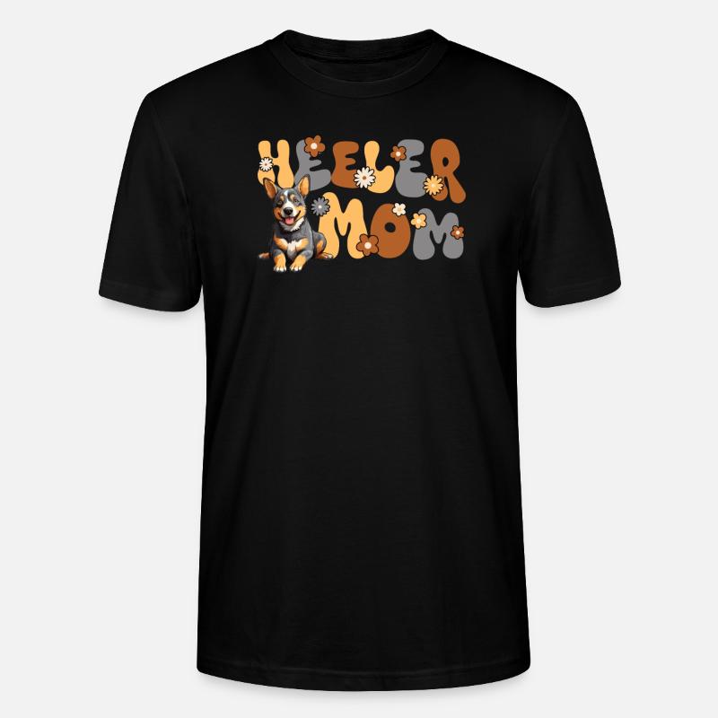Bouvier australien Groovy Heeler maman - T-shirt bio CRAFTER Stanley Stella Unisexe - noir