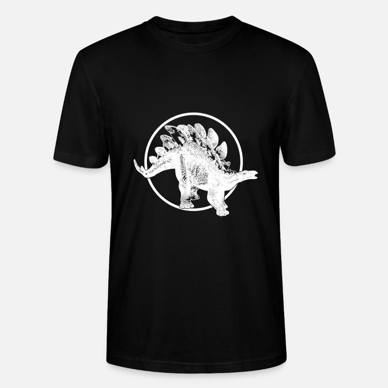 Stegosaurus - Stanley/Stella Unisex Bio-T-Shirt CRAFTER - Schwarz