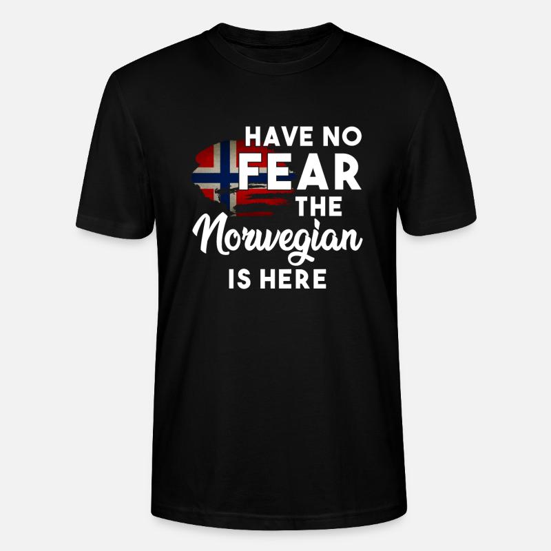 Norwegen - Stanley/Stella Unisex Bio-T-Shirt CRAFTER - Schwarz