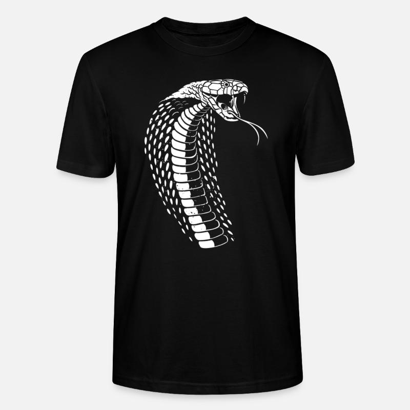 Cobra - Schlange - Stanley/Stella Unisex Bio-T-Shirt CRAFTER - Schwarz