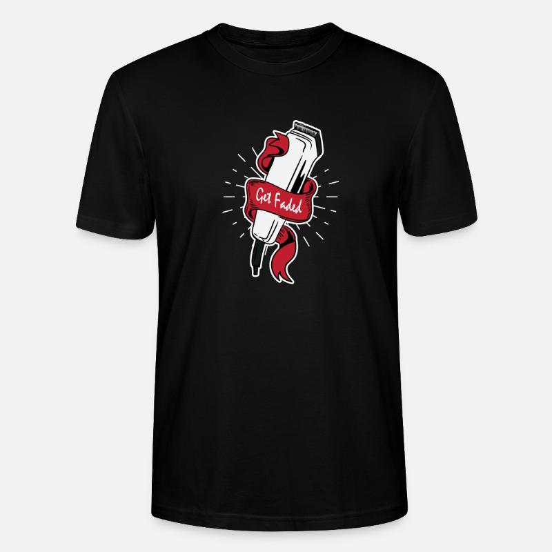coiffeur coiffure coupe cheveux coupe-cheveux - T-shirt bio CRAFTER Stanley Stella Unisexe - noir