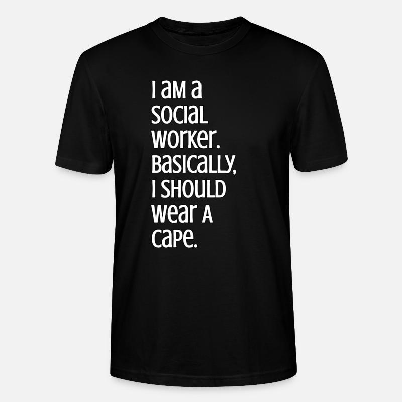 Ich bin Sozialarbeiter - Stanley/Stella Unisex Bio-T-Shirt CRAFTER - Schwarz