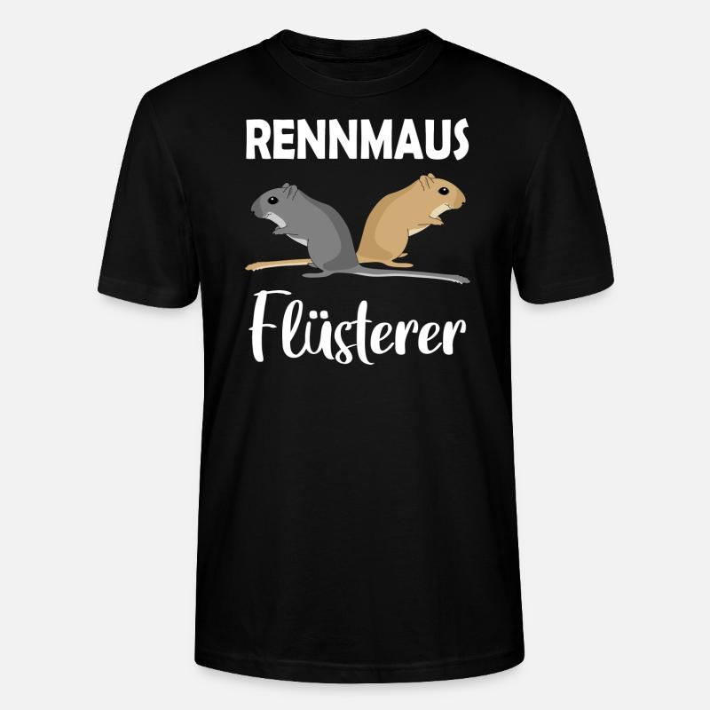 Rennmaus-Flüsterer - Stanley/Stella Unisex Bio-T-Shirt CRAFTER - Schwarz