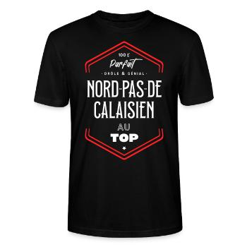 Nord pas de calaisien parfait et au top - T-shirt bio CRAFTER Stanley Stella Unisexe - noir - Devant - Alina (178cm) & Michal (187cm)