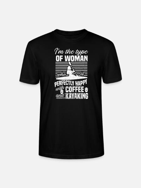 Kajak Boot Kanu Paddelboot Doppelpaddel - Stanley/Stella Unisex Bio-T-Shirt CRAFTER - Schwarz