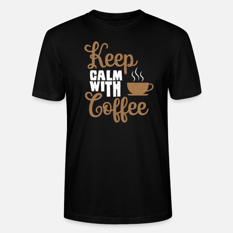 Kaffee Freunde Kaffeetrinker Kaffee trinken - Stanley/Stella Unisex Bio-T-Shirt CRAFTER - Schwarz