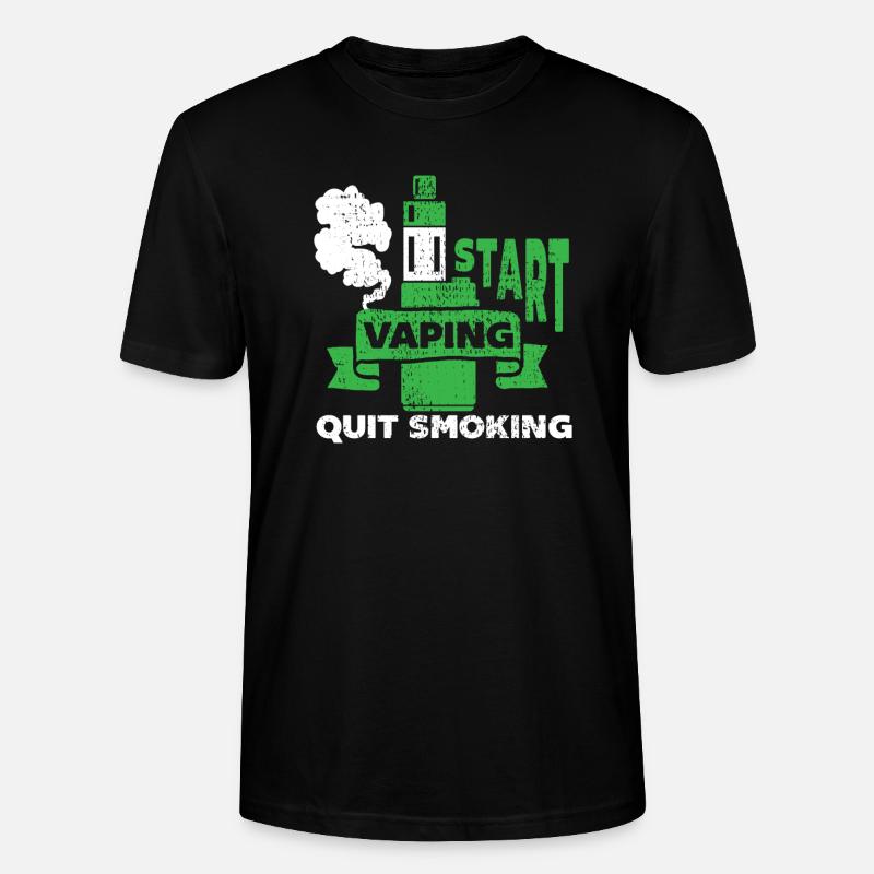 E-Zigarette E-Shisha Dampf Liquid - Stanley/Stella Unisex Bio-T-Shirt CRAFTER - Schwarz