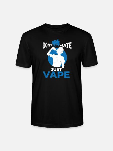 Electric Cigarette E-Cigarette E-Shisha Vape - Stanley/Stella CRAFTER Unisex Organic T-Shirt - black