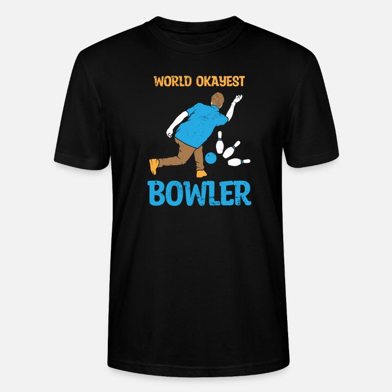 Bowling Bowlingkugel Bowlingbahn Strike - Stanley/Stella Unisex Bio-T-Shirt CRAFTER - Schwarz